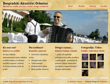 Tablet Screenshot of belgradeacoustic.com